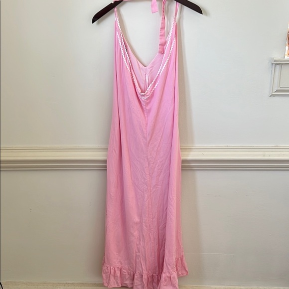 Petal & Pup Pink Chemise with Ruffle Hem - Picture 3 of 6